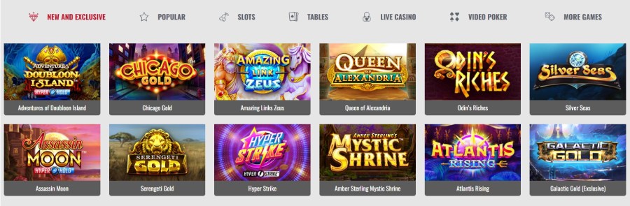 Platinum Play Casino games